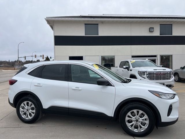2024 Ford Escape Active in White — front three-quarter view