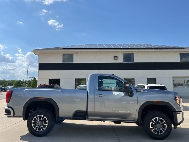 2026 GMC Sierra 3500 HD SLE in Sterling Metallic — front three-quarter view