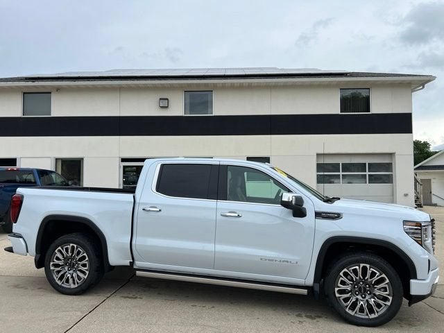 2026 GMC Sierra 1500 Denali Ultimate in Glacier White Tricoat — front three-quarter view